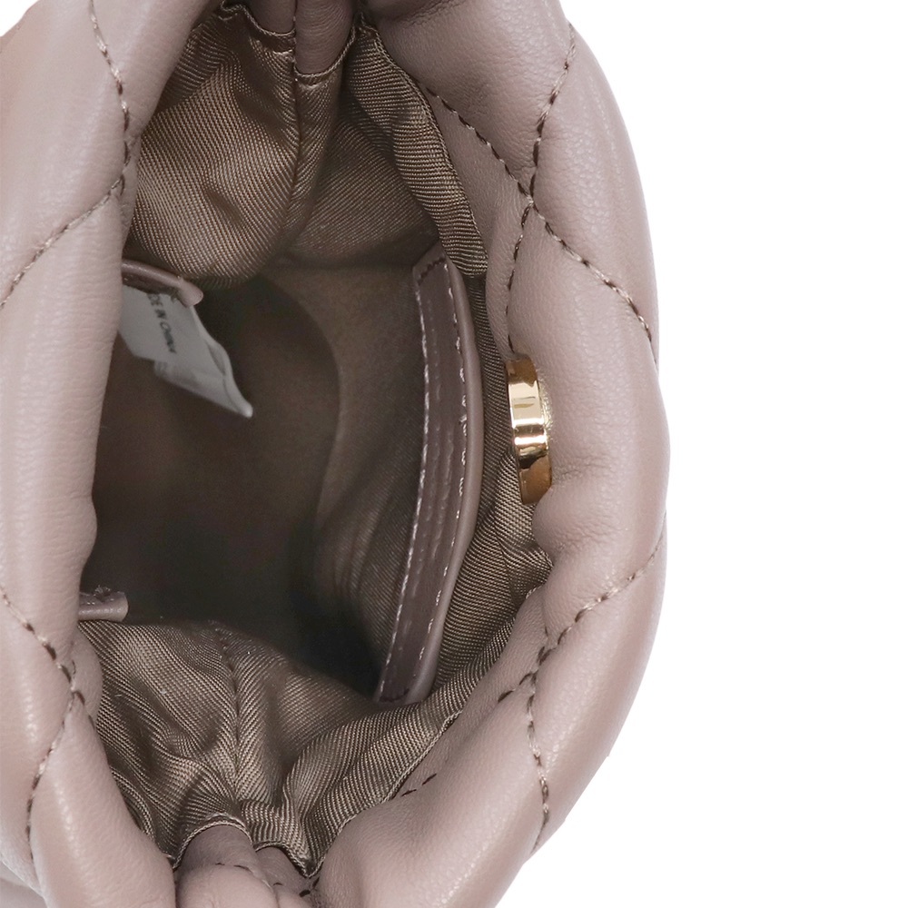 Valentino Taupe Crossbody Quilted Phone Bag with Gold Chain Strap - Like New - Picture 3 of 7
